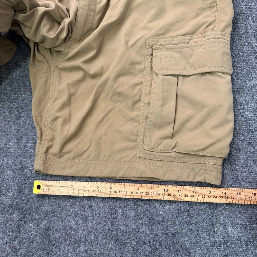 Duluth‎ Trading Co Cargo Shorts Mens 2XL Khaki Nylon Outdoor Utility Hiking